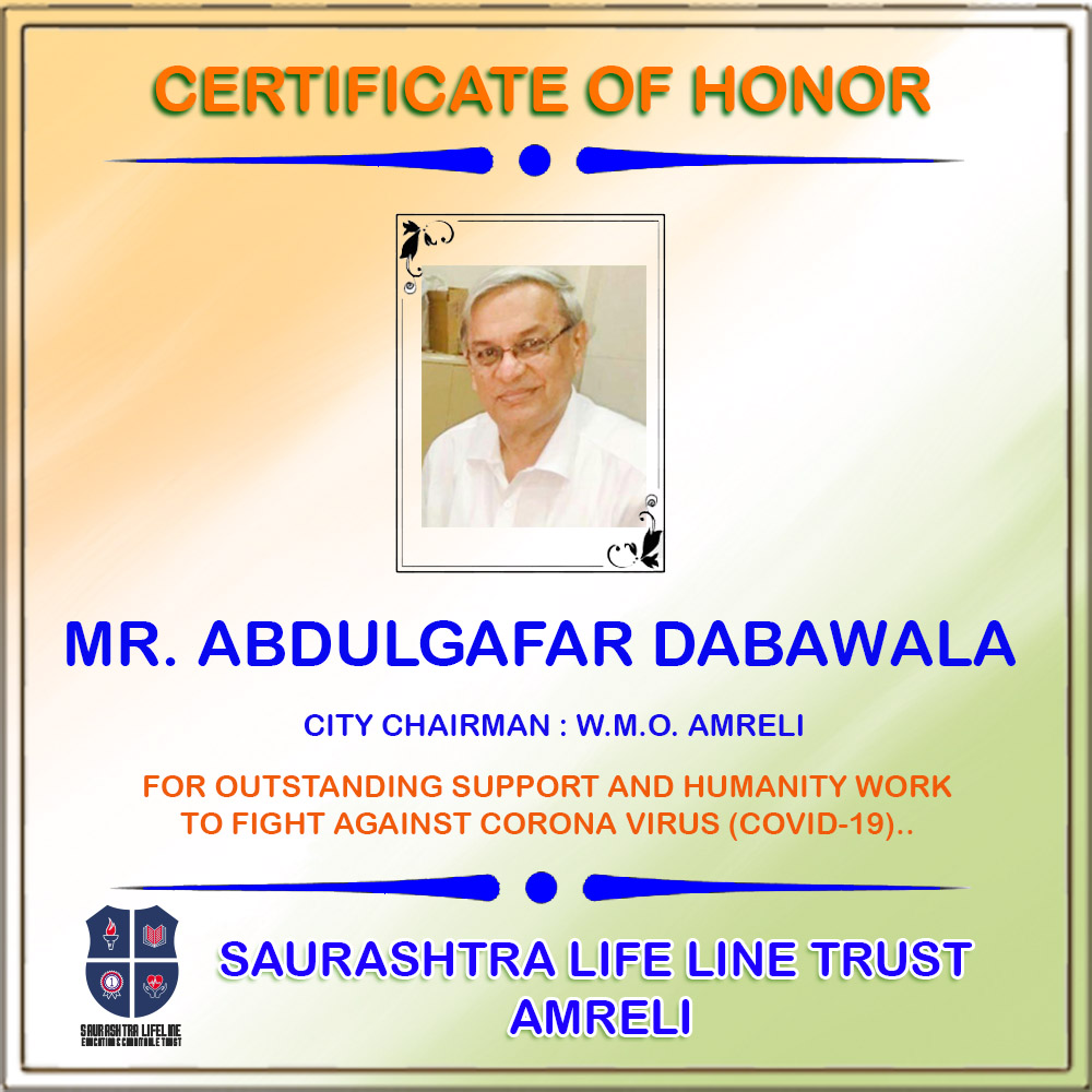 Certificate of Honor
